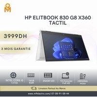 HP EliteBook 830 G8 x360 i5 11ᵉ Génération | 16Go RAM | 256Go SSD | Tactile | Occasion + Chargeur Original