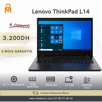 Lenovo ThinkPad L14 Core i5 11ᵉ Génération | 16Go RAM | 256Go SSD | Écran 14" Full HD