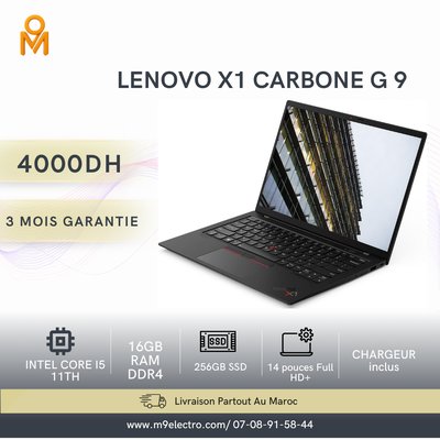 Lenovo ThinkPad X1 Carbon Gen 9 i5-1135G7 | 16Go RAM | 256Go SSD